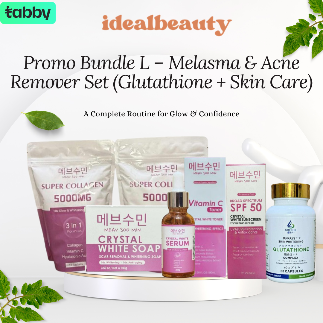 glutathione dalam skincare Promo Bundle L Clear Skin Daily Set – Ideal Beauty Deals KSA Wolverine Stack Peptide (BPC-157