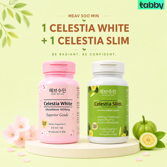 Celestia White Glutathione and Celestia Slim Garcinia Capsules Bundle