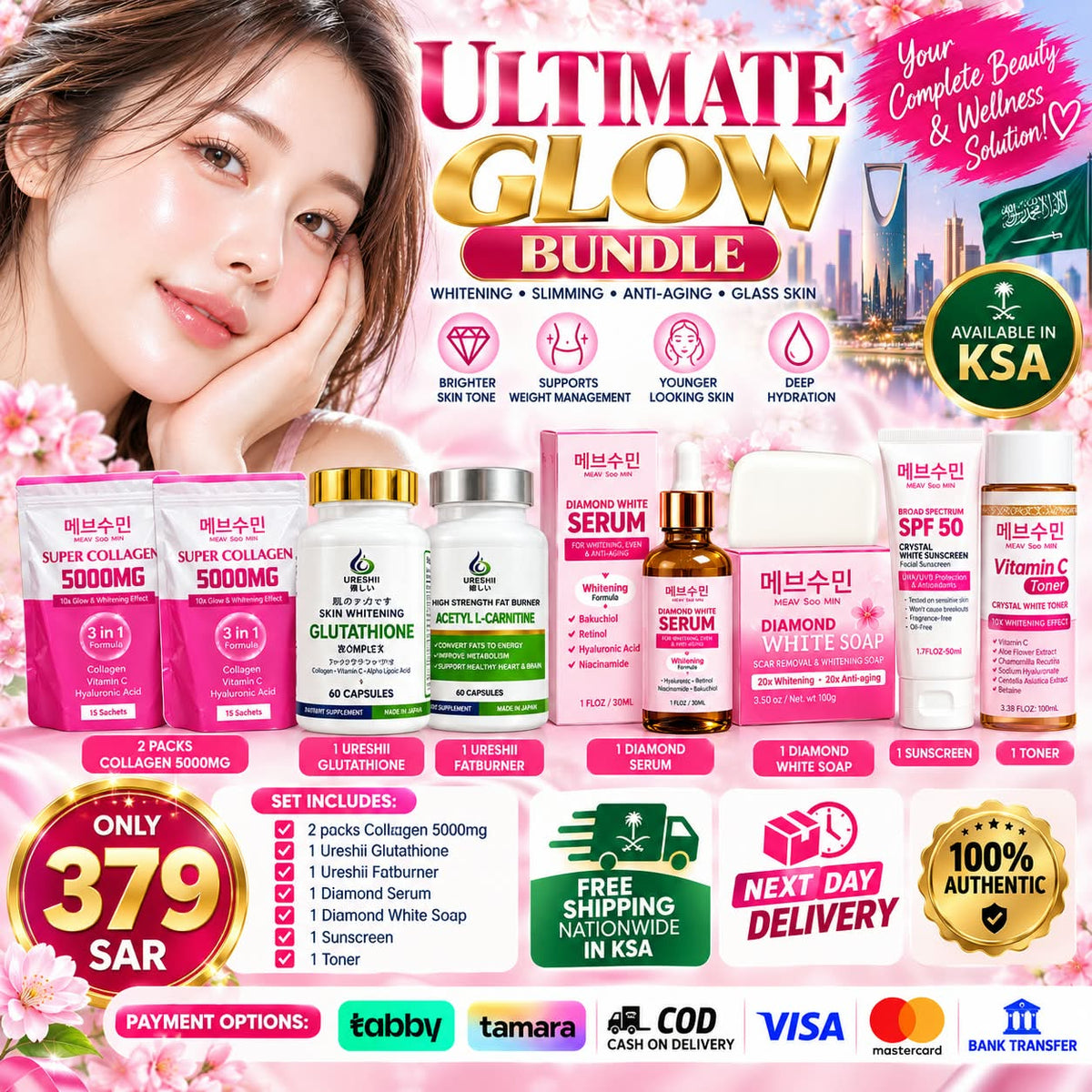 Meav Soo Min Ultimate Glow Beauty & Wellness Bundle