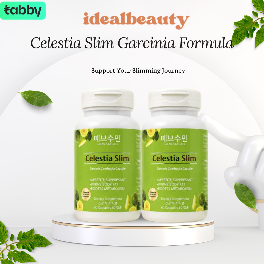 Celestia Slim Garcinia Cambogia capsules double pack for weight management and active lifestyle support
