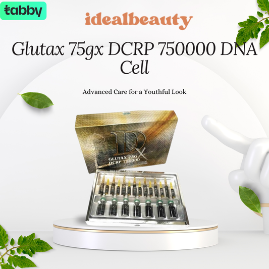 Glutax 75GX DCRP 750000 DNA Cell treatment kit with ampoules for advanced skin rejuvenation support