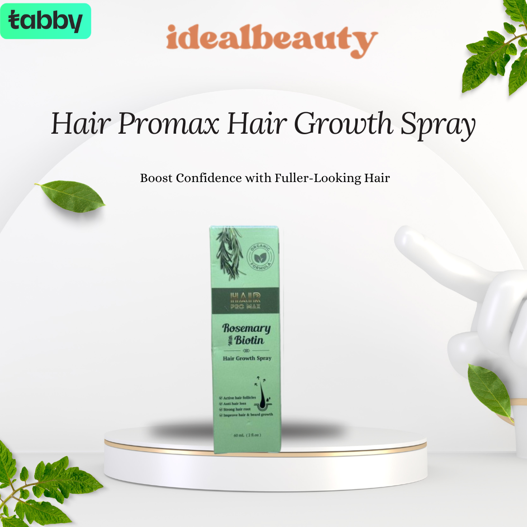 Hair Promax Rosemary and Biotin Hair Growth Spray for fuller thicker and healthier looking hair