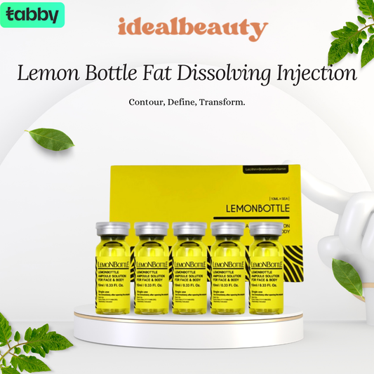 Lemon Bottle Fat Dissolving Injection 5 vial kit with product packaging for professional aesthetic treatments