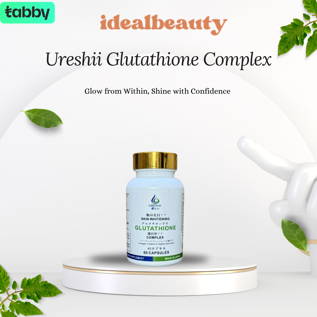 Ureshii Glutathione Complex 60 capsules for skin brightening and daily beauty support